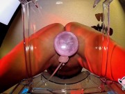 Sexy MILF PAWG creams all over a dildo sitting on a clear chair. Very Messy & Loud. 2/16