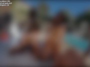 Two sluts swap cum in their mouths after being fucked like whores by 2 guys 16/16