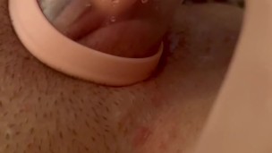 Squirting MULTIPLE times inside my pussy pump and loud moaning! 💦