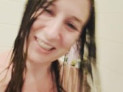 Christian Songs in the Salt Bath: Topless Shoshanna Blanca Sings 