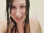 Christian Songs in the Salt Bath: Topless Shoshanna Blanca Sings 