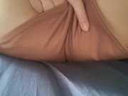 girl wets her shorts and bed 2/16