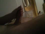 Stroking my thick cock for you in bed 11/16