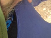 Pissing near the river / beach 3/16