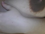 My cuckold husband cumming so much on my cum filled pussy after cheating! 4/16