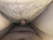 My cuckold husband cumming so much on my cum filled pussy after cheating! 7/16