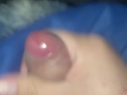 jerking off and cumming in bed 9/16