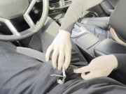 Kisselka Gives a Juicy Blowjob in the Car and Plays with Tits 4/16