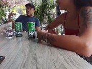 My hot friend uses a vibrator in public 6/16