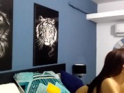 My wife sends me a hot video of herself masturbating. 13/16