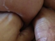 Curvy girl with huge boobs gives an extreme deepthroat 8/16