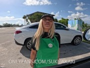 Asian Starbucks girl gets fucked and begs for cum on her face 2/16