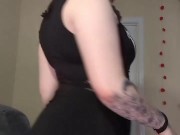 Dancing my clothes off for womanizer cums 2/16