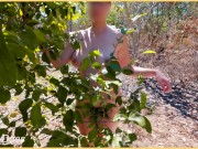 Wifey is beautiful stripping fully nude in public park 13/16