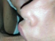 Rica Mamada profunda con mucha saliva, garganta y CUMSHOT 9/16