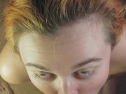 Servicing my Hungry Master till he Paints my Face with Cum!! 1/16