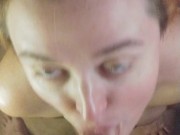 Servicing my Hungry Master till he Paints my Face with Cum!! 13/16