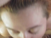 Servicing my Hungry Master till he Paints my Face with Cum!! 14/16