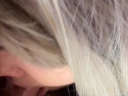 His dick has SHRUNK! Sucking his tiny dick with the foreskin up so he doesn’t cum lol 14/16