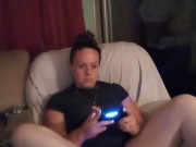 Slutty secretary gets off of work and lifts up mini dress to show off panties and smokes cigarettes 1/16