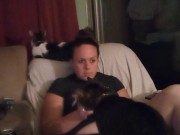 Slutty secretary gets off of work and lifts up mini dress to show off panties and smokes cigarettes 16/16