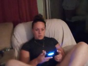 Slutty secretary gets off of work and lifts up mini dress to show off panties and smokes cigarettes 2/16