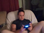 Slutty secretary gets off of work and lifts up mini dress to show off panties and smokes cigarettes 6/16