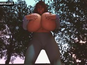 Radiation Meltdown Causes Woman's Ass, Breasts, and Belly to Grow in Public 13/16