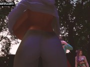 Radiation Meltdown Causes Woman's Ass, Breasts, and Belly to Grow in Public 15/16