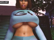 Radiation Meltdown Causes Woman's Ass, Breasts, and Belly to Grow in Public 6/16