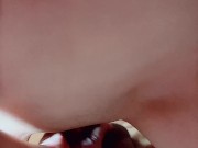 【人妻・不倫】借金妻の素股騎乗位からの生中だし 10/16