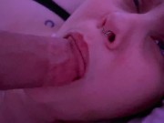 Cute shorthair tomboy 🙇🏻‍♂️ upclose blowjob and cum swallow before bedtime ♡ (2021) 11/16