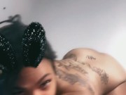 Sexy, Tatted Big Ass Black Girl Twerking 4/16