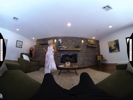 NAUGHTY AMERICA   Allie Nicole, Emma Hix, and Kiara Cole tag team fuck one lucky prom date