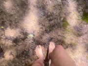 The BEST part of any hike is walking barefoot on moss 16/16