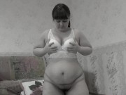 Trying on bras and masturbating my hairy pussy 2/16