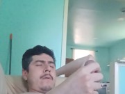 Handsome white latino big cock thick cum 9/16