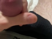 Jerking my dick until I squirt cum all over my jock strap, 1/16