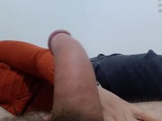 This bitchs hot and naughty kiss leaves the cuckold horny,fucking and sucking the bitch's big tongue 14/16