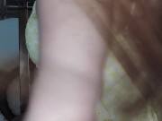 Redhead stretches pink pussy 15/16