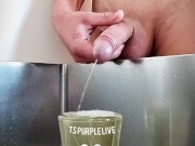 I treat the teen to a glass of warm piss. She loves pissing and drinking 11/16