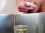 I treat the teen to a glass of warm piss. She loves pissing and drinking 14/16