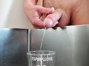 I treat the teen to a glass of warm piss. She loves pissing and drinking 4/16