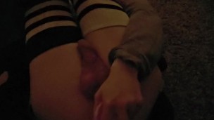 Femboy Plays With Dildo When Home Alone