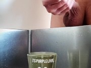 piss and cum in a cup. Pee and cum. Want to drink 😌 11/16