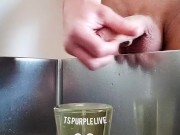 piss and cum in a cup. Pee and cum. Want to drink 😌 7/16
