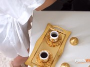 Bi Babe Mary Frost Initiates A FFM Strap On Threesome For Some Deep DP Fucking 1/16