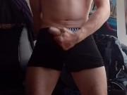 Big Dick Solo Masturbation, I have to hurry to cum before my roommates get home ! 2/16