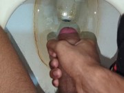 Masturbating in the toilet 🚽🪠, cumming, jerking off 8/16