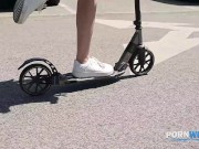 Stunning Blonde Novella Night And Mia Trejsi Share A Glass Dildo During Lesbian Fling 3/16